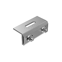 Reguliuojamas tvirtinimo laikiklis metalinei siūlei su dviem lenkimais internetu