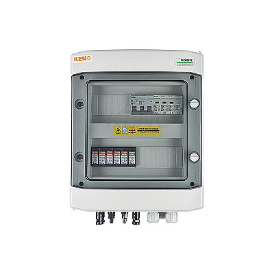 DC+AC prijungimo dėžė su viršįtampių ribotuvu 1000V Tipas 1+2, 2X PV String, 2X MPPT