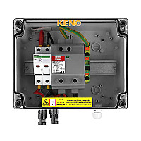 Jungčių dėžė su viršįtampių apsauga Tipas 1+2 DC 12,5kA internetu Jungčių dėžė su viršįtampių apsauga Tipas 1+2 DC 12,5kA internetu