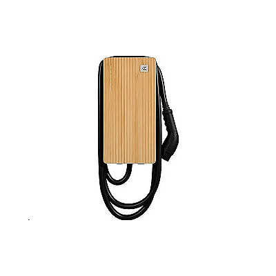 Elektromobilio įkrovimo stotelė Teltonika EVC2 - 22 kW/ 3P/ Type 2/ 5m laidas/ Accoya medienos dangtelis
