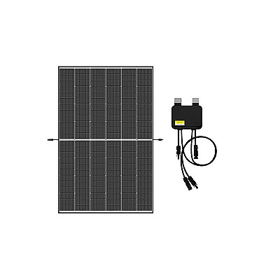 Saulės modulis TW Solar 460 W juodu rėmu + Tigo 700 W