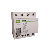 Srovės nuotėkio relė 4 polių 40A A 300mA 3F Noark internetu Srovės nuotėkio relė 4 polių 40A A 300mA 3F Noark internetu