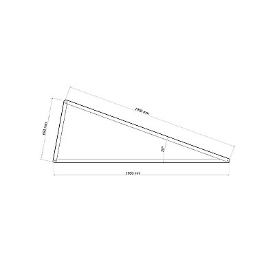 20° Trikampis, skirtas vertikaliam montavimui - Magnelis®