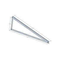 15° Trikampis, skirtas vertikaliam montavimui internetu 15° Trikampis, skirtas vertikaliam montavimui internetu